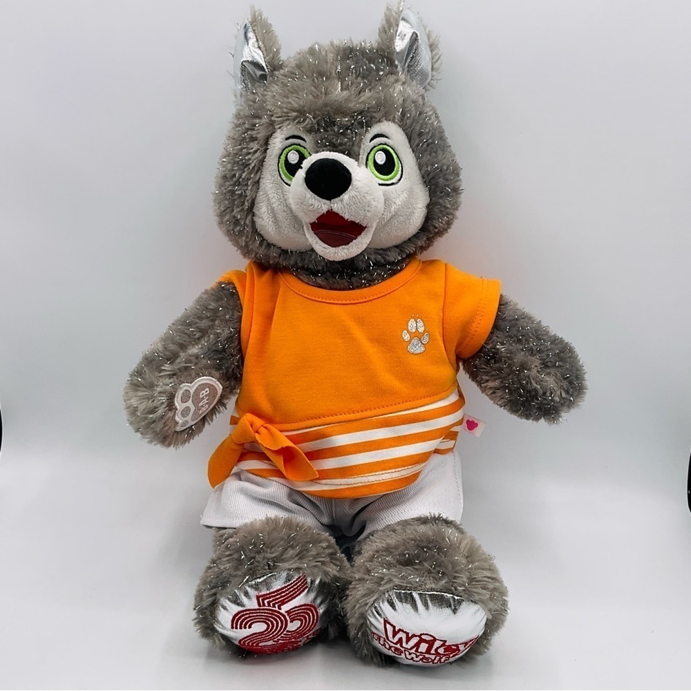 Build A Bear Wiley Plush Great Wolf Lodge Resort 25th Birthday Stuffed Animal